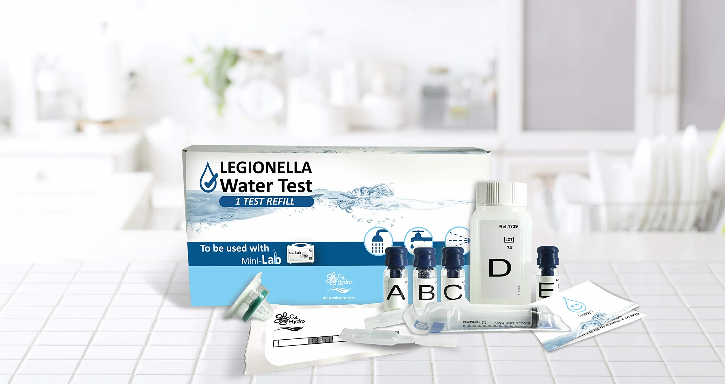 Test wody Legionella – 1 wkład testowy – wykrywanie bakterii w wodzie