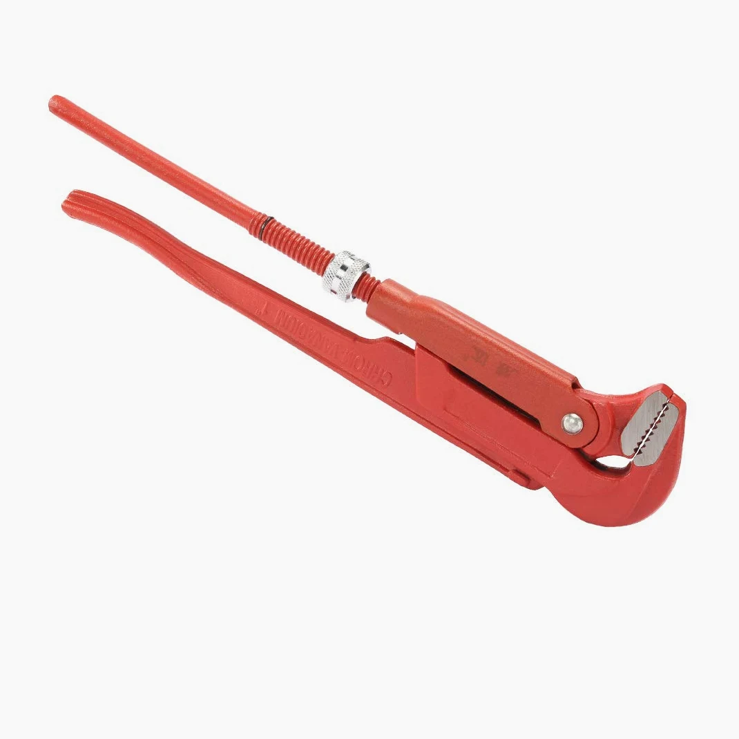 Wytrzymały aluminiowy klucz do rur hydraulicznych, płaski 90-stopniowy, szwedzki, 1,5-calowy