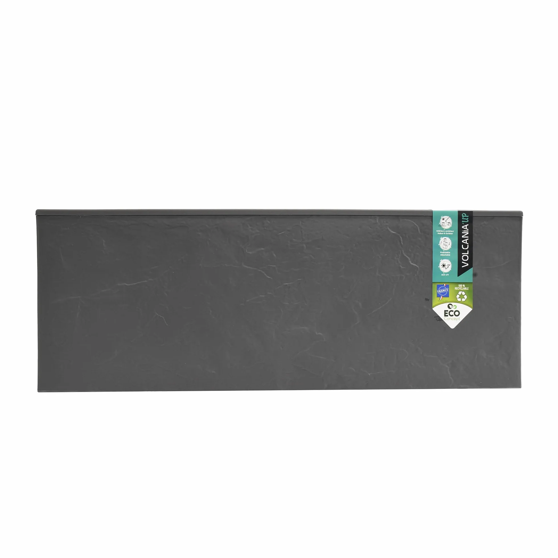 Skrzynka balkonowa 25 l antracytowo-szara 59 x 19,5 x 22,8 cm Volcania'Up