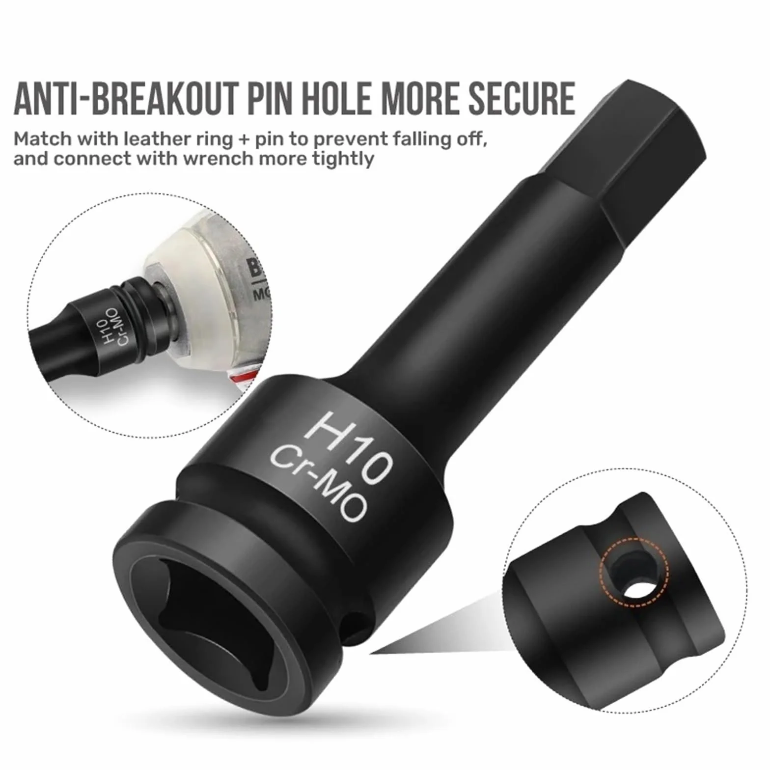 Zestaw kluczy grzechotkowych, Zestawy nasadek udarowych Torx Star 1/2" Zestaw adapterów przedłużających do kluczy elektrycznych(Torx)
