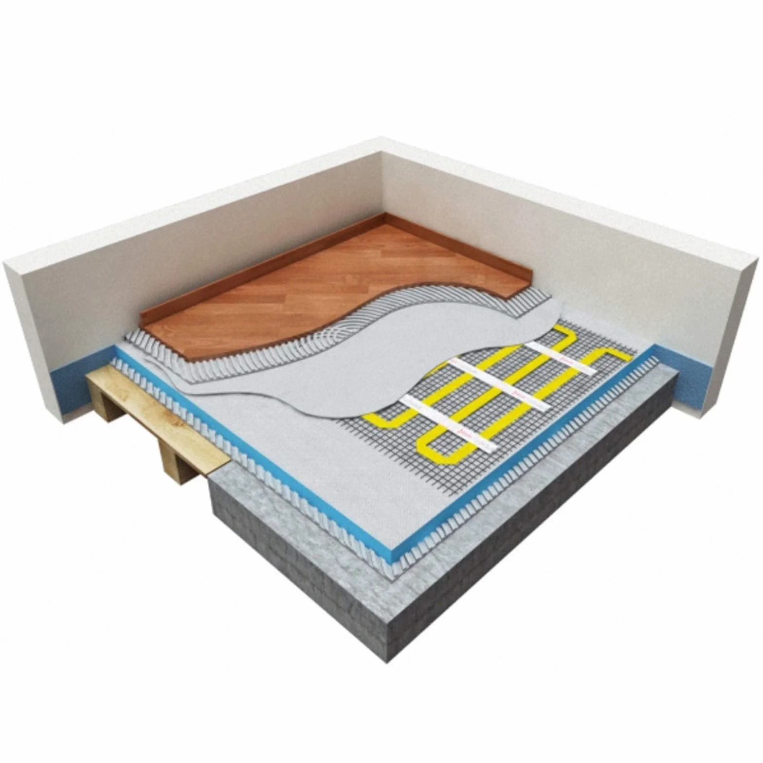 2 m² Mi-Heat 17/5 czarna 200 W/m² mata grzewcza z podwójnym kablem grzewczym | do ceramiki, kamienia naturalnego, betonu, marmuru, podłóg kamiennych