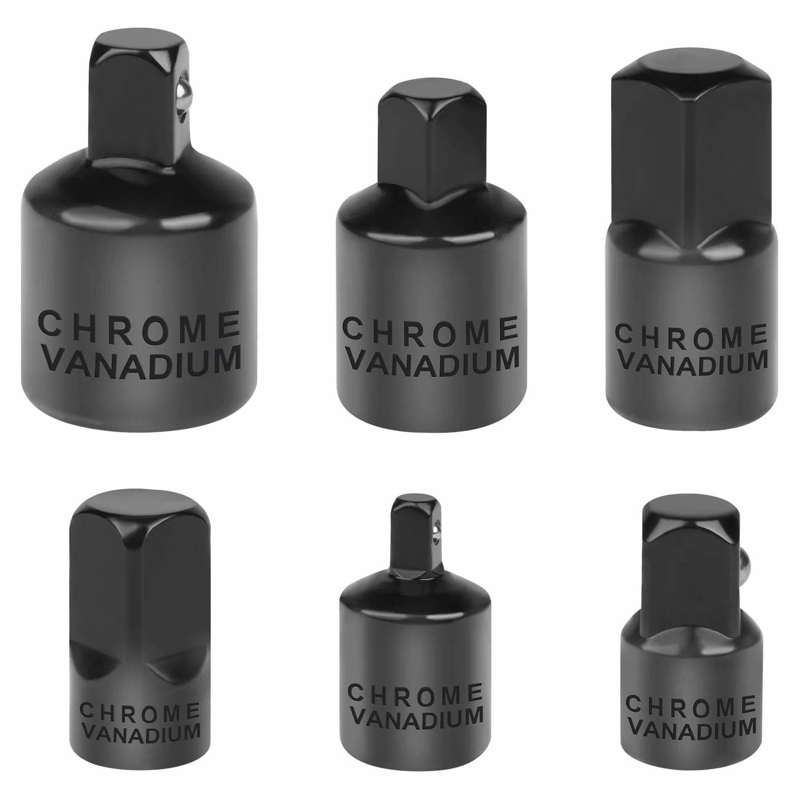 Flintronic Reduktor adaptera gniazda udarowego, 1/5.1 cm, zestaw nasadek skręcanych koła, adapter gniazda 1/10.2 cm, 3/20.3 cm, 1/5.1 cm, do nakrętek, wiertarek, gniazd, wkrętaków akumulatorowych