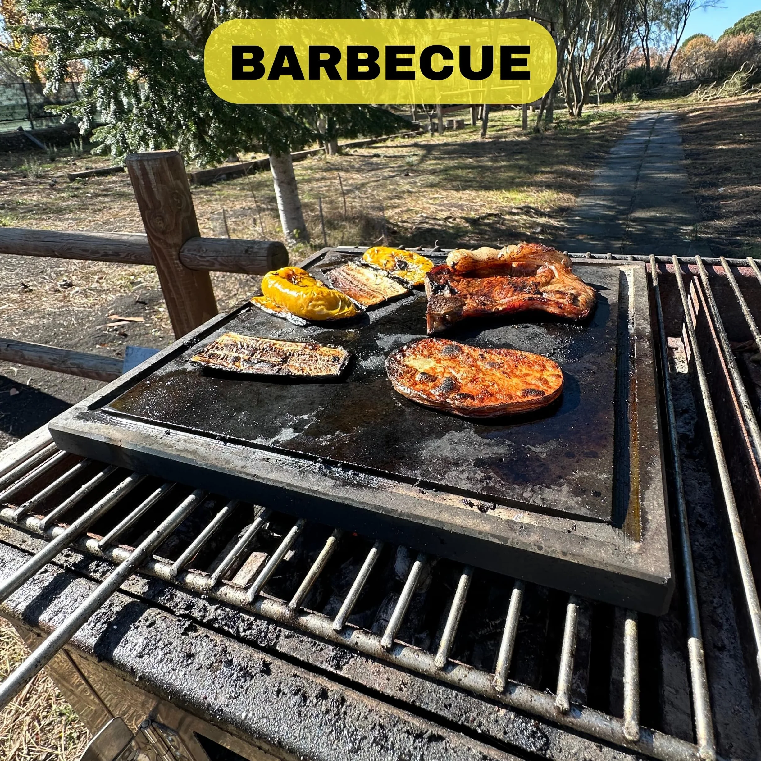 Vulcaninox ogniotrwała płyta z lawy wulkanicznej z zaciskami ze stali nierdzewnej, grill, piekarnik, wyprodukowano we Włoszech (30 x 30 x 2)