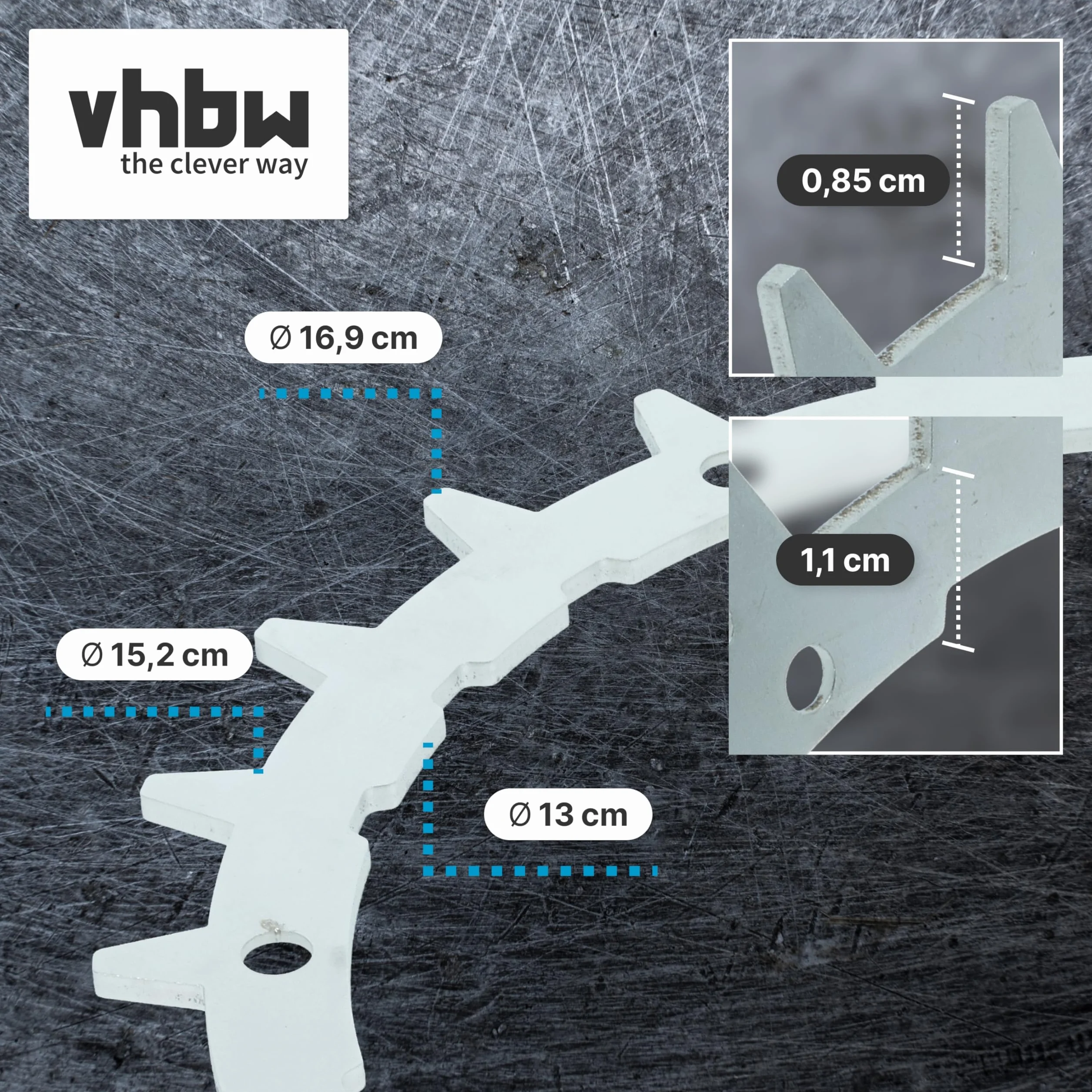 vhbw 2 x koło zębate kompatybilne z Bosch Indego 350, 400, M700, 2021, M+ 700 robot do koszenia trawy, stal nierdzewna, 24 zęby, wraz ze śrubami