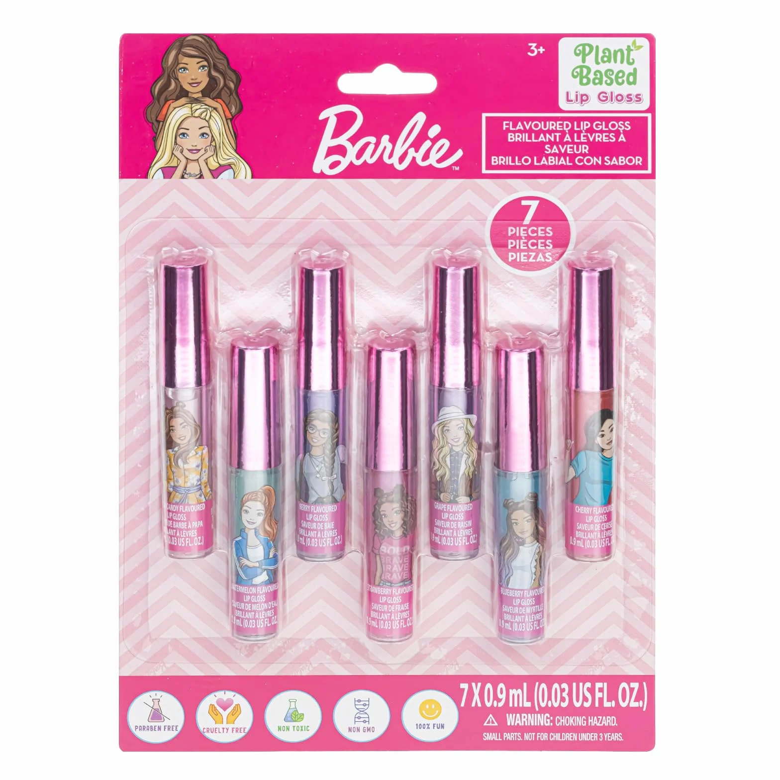 Barbie Błyszczyk Roślinny 7 szt Dziewczynki 3+ Prezent