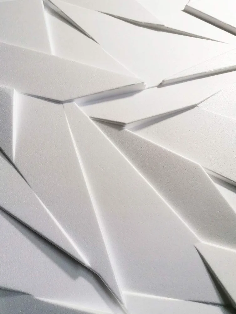 Deccart Panele Ścienne 3D 60x60 | styropianowe | motyw: szafir | 1 sztuka = 0,36 m2