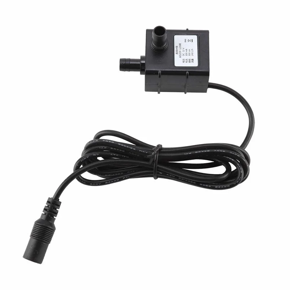 DC12V 3M 240L/H bardzo cicha pompa solarna fontanna mikro bezszczotkowa pompa zatapialna silnikowa pompa wodna do basenu, ogrodu, akwarium