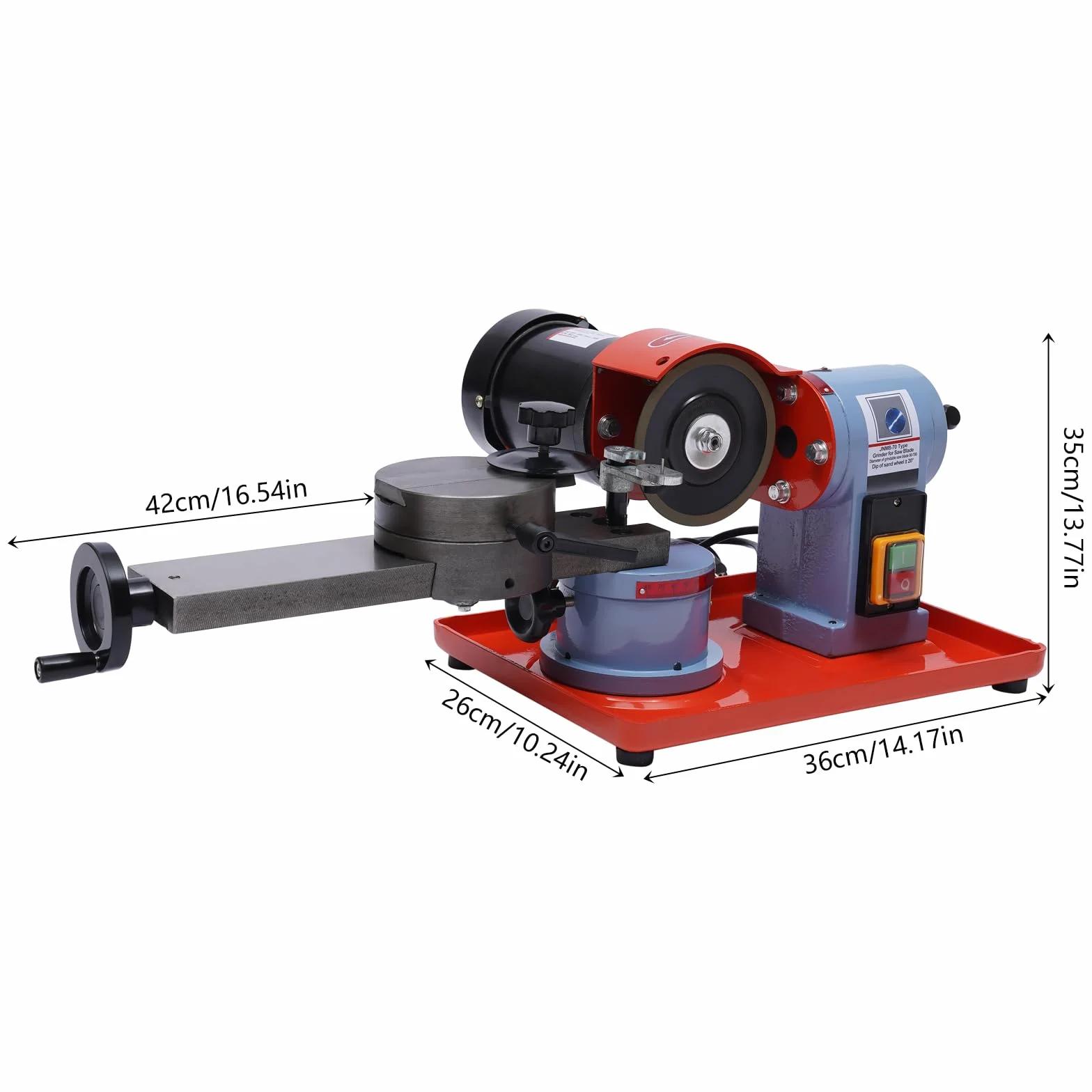 Ostrzałka do piły tarczowej, 250 W, 80-700 mm, ostrzałka do piły, tarczowa, brzeszczoty do aluminium, drewna i tworzywa sztucznego, 2850 obr./min