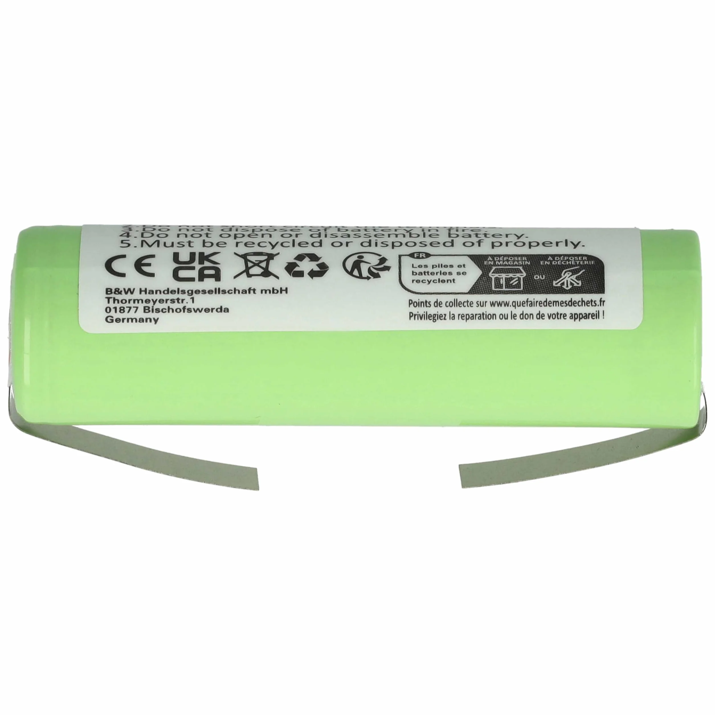 vhbw Akumulator kompatybilny z Philips HQ7310 2000 mAh 1,2 V NiMH