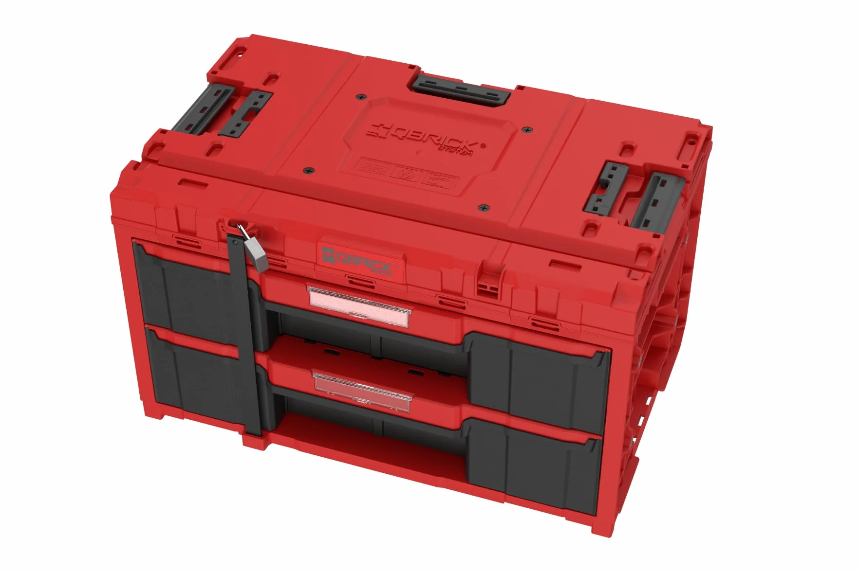 QBRICK SYSTEM One Drawer 2 Skrzynka narzędziowa 2.0 Czerwony Ultra HD 587 x 380 x 340 mm
