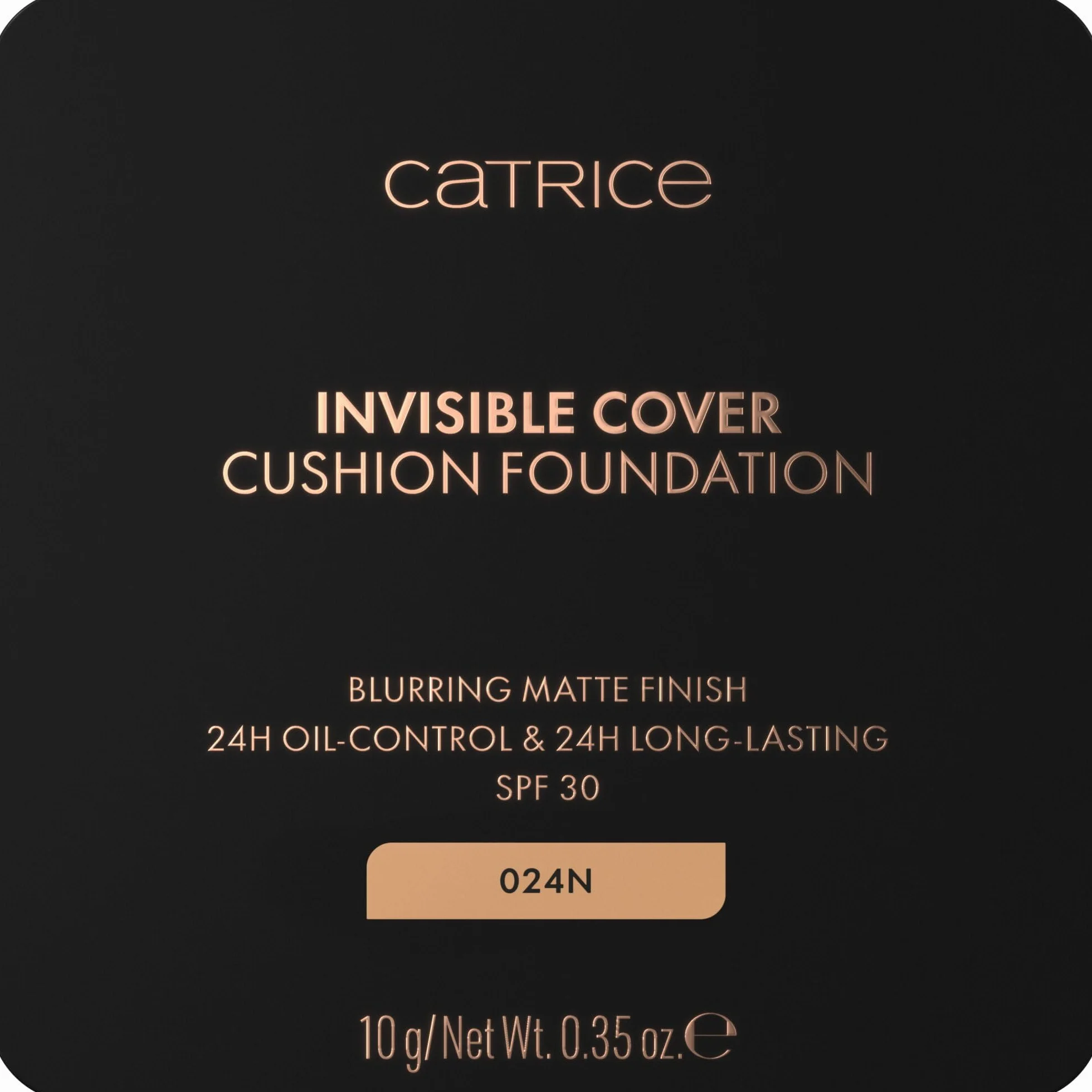 Catrice Podkład w poduszeczce Invisible Cover, długotrwały, matujący, wygładzanie, naturalny, matowy (10g)