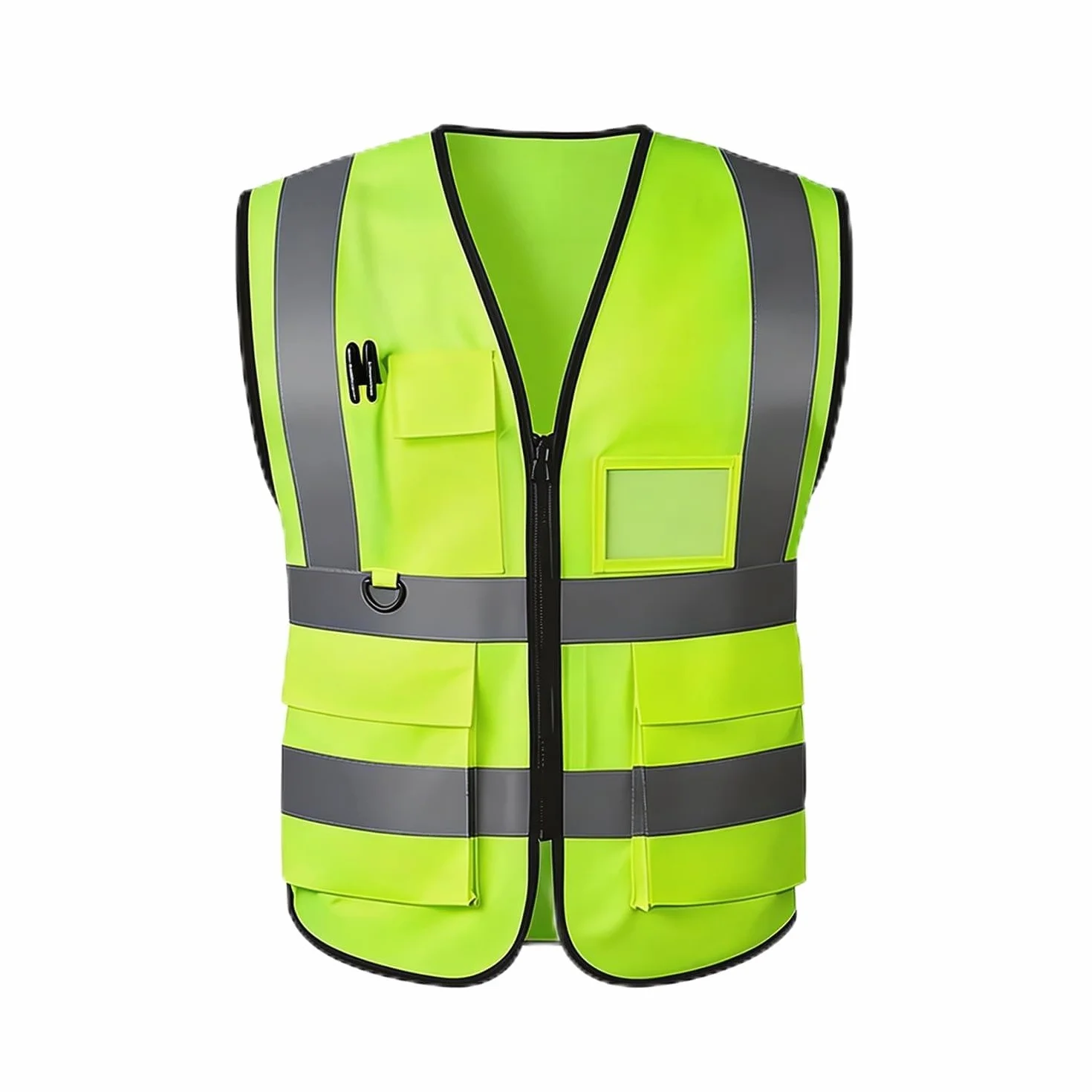 Piżamy odblaskowe Hi-Vis dla mężczyzn i kobiet z kieszeniami,wysoka widoczność, ziperem na przodzie, zgodne z normami ANSI/ISEA
