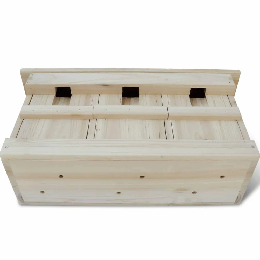 vidaXL Domki dla wróbli drewniane 2 szt. 44 x 15,5 x 21,5 cm