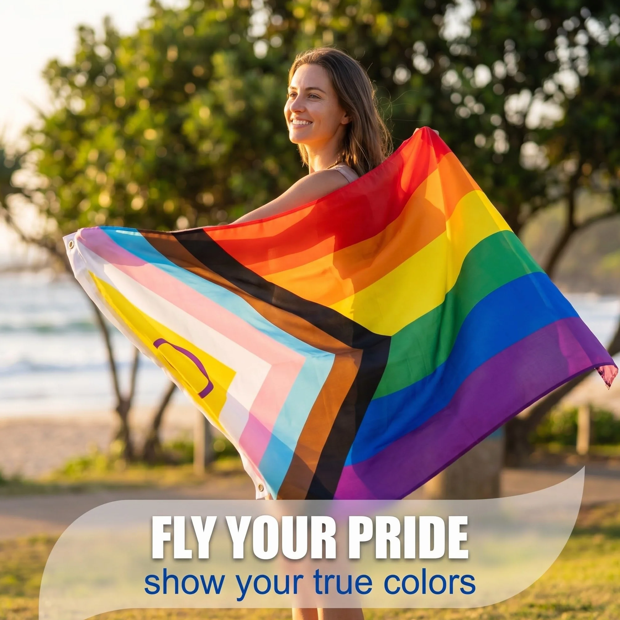 Pride Flag tęczowa flaga 90 x 150 cm – flaga LGBTQ z 2 mosiężnymi oczkami do CSD i Pride Month, odporna na warunki atmosferyczne, tęczowa flaga z poliestru, Gay Pride, dekoracja do użytku na zewnątrz