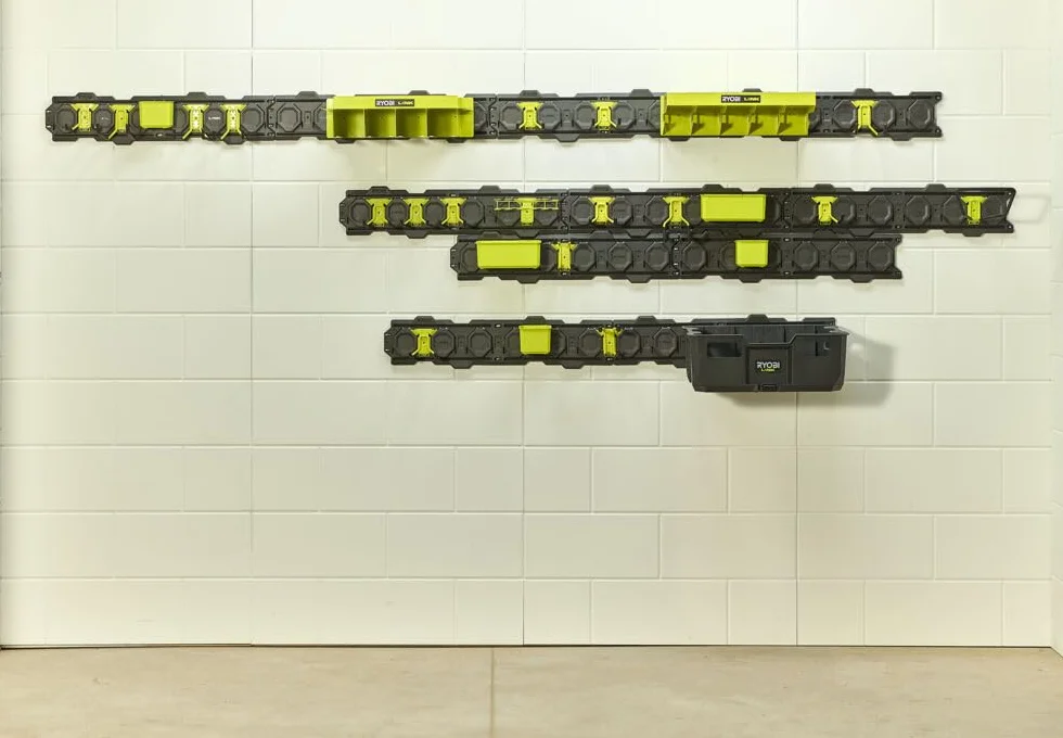 RYOBI - Półka na środki czyszczące - 16 x 37,5 x 12 cm - Maksymalne obciążenie 9 kg - System RYOBI LINK - RSLW403