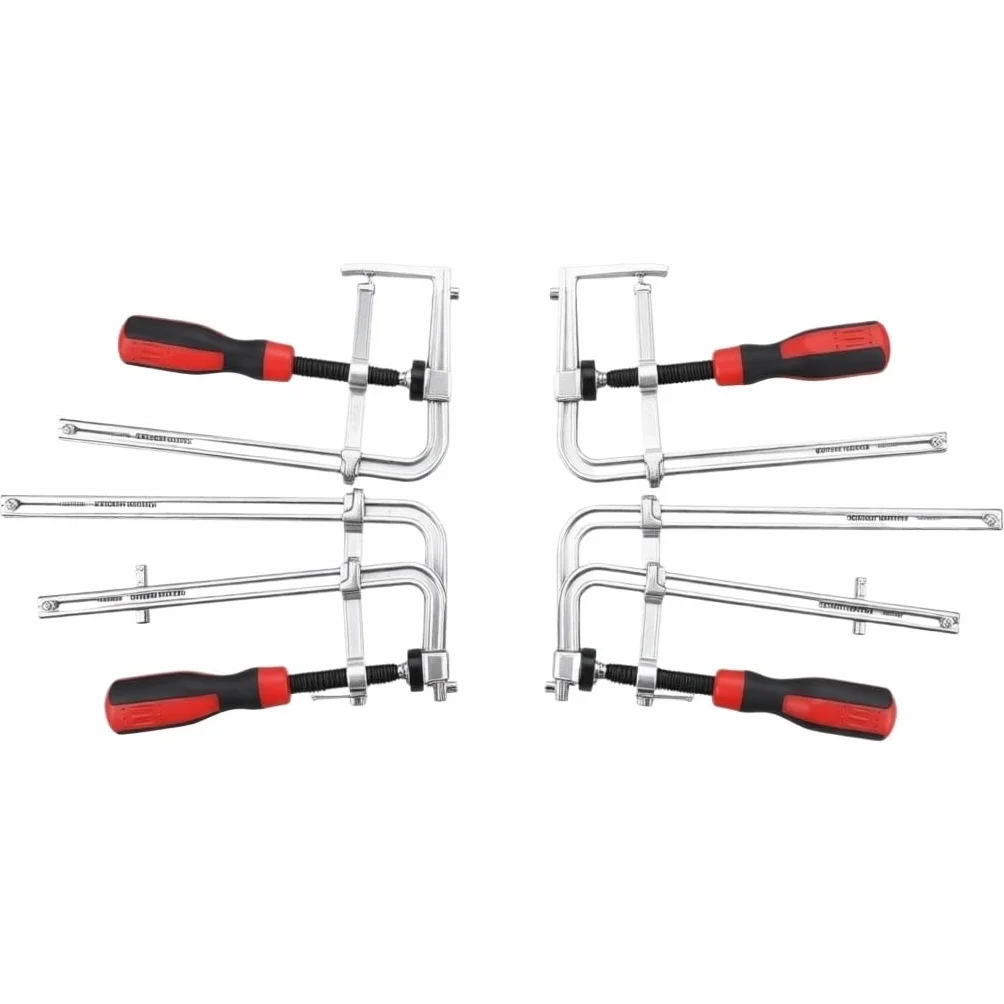 VIDOO Zacisk Jaskółczy Ogon 160x60mm z Miękkim Uchwytem Stolarskie Narzędzie Mocujące do Prac Połączeniowych-4 Sztuki Ściski