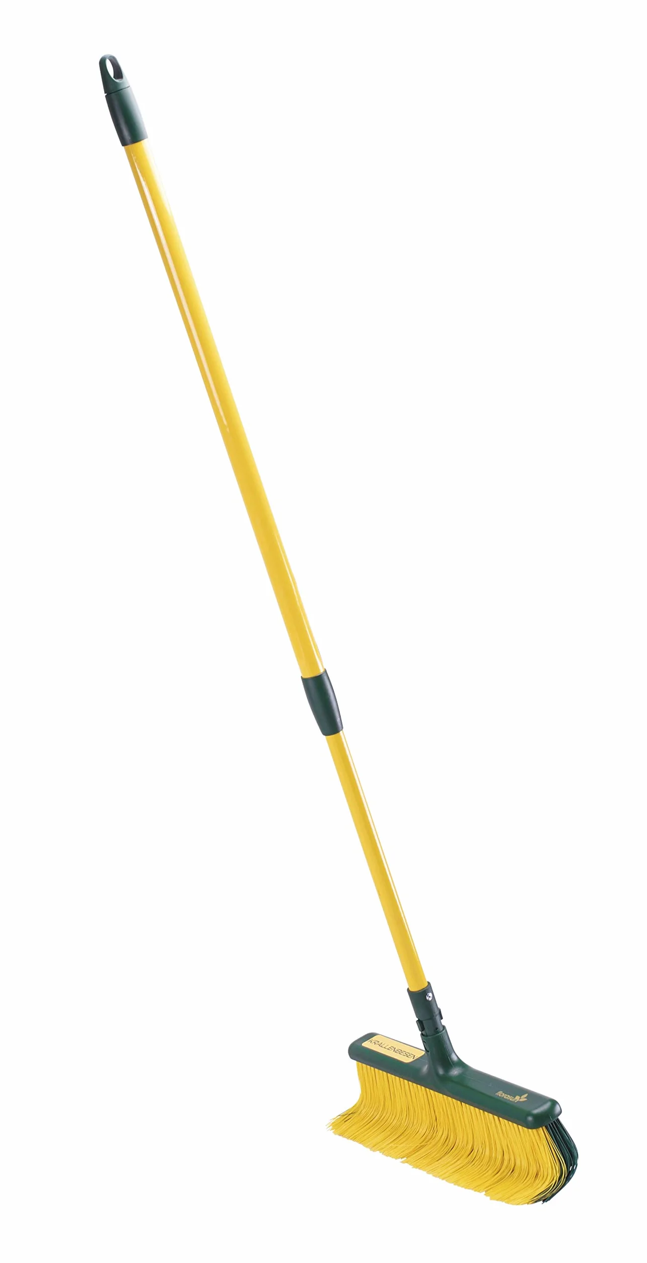 Miotła z teleskopowym trzonkiem, szerokość 40 cm, długość po rozłożeniu 1,4 m, długa miotła z zakrzywionym włosiem, regulowana szczotka do użytku na zewnątrz