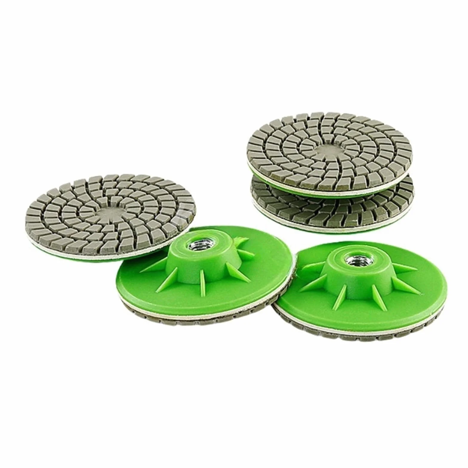 Polerująca tarcza szlifierki stołowej, 3" 80mm Tarcza polerska na mokro i sucho Ścierniwo do szlifowania marmuru, granitu, betonu, blatów, kamienia, polerowania krawędzi(10 Pcs)