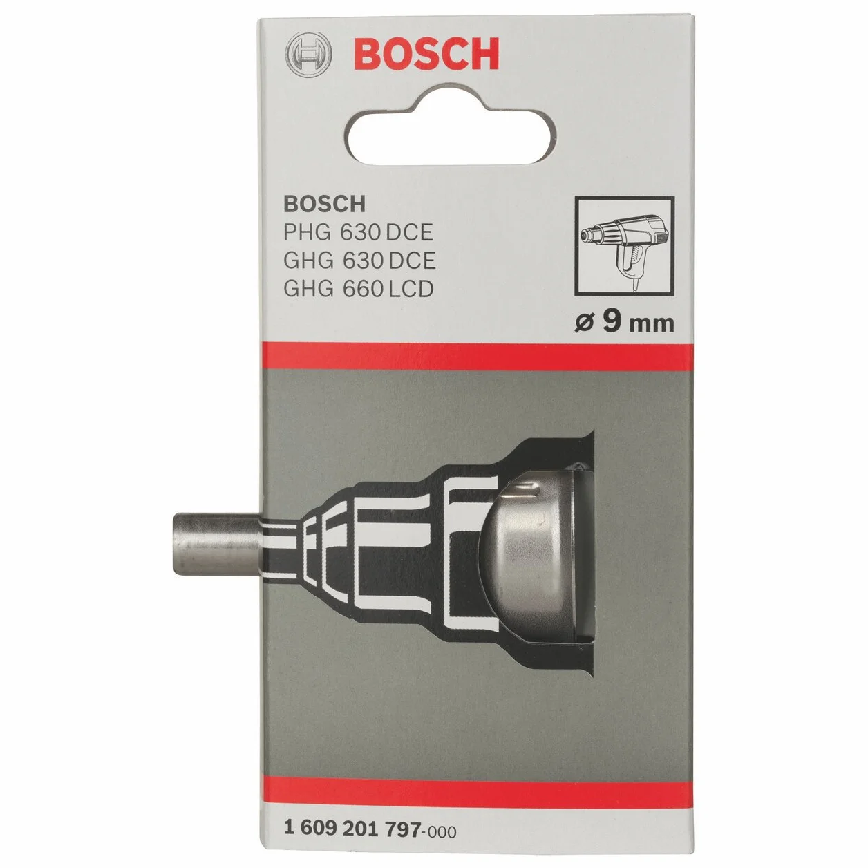 Bosch 1x Dysza redukcyjna (9 mm, Osprzęt do Opalarek)