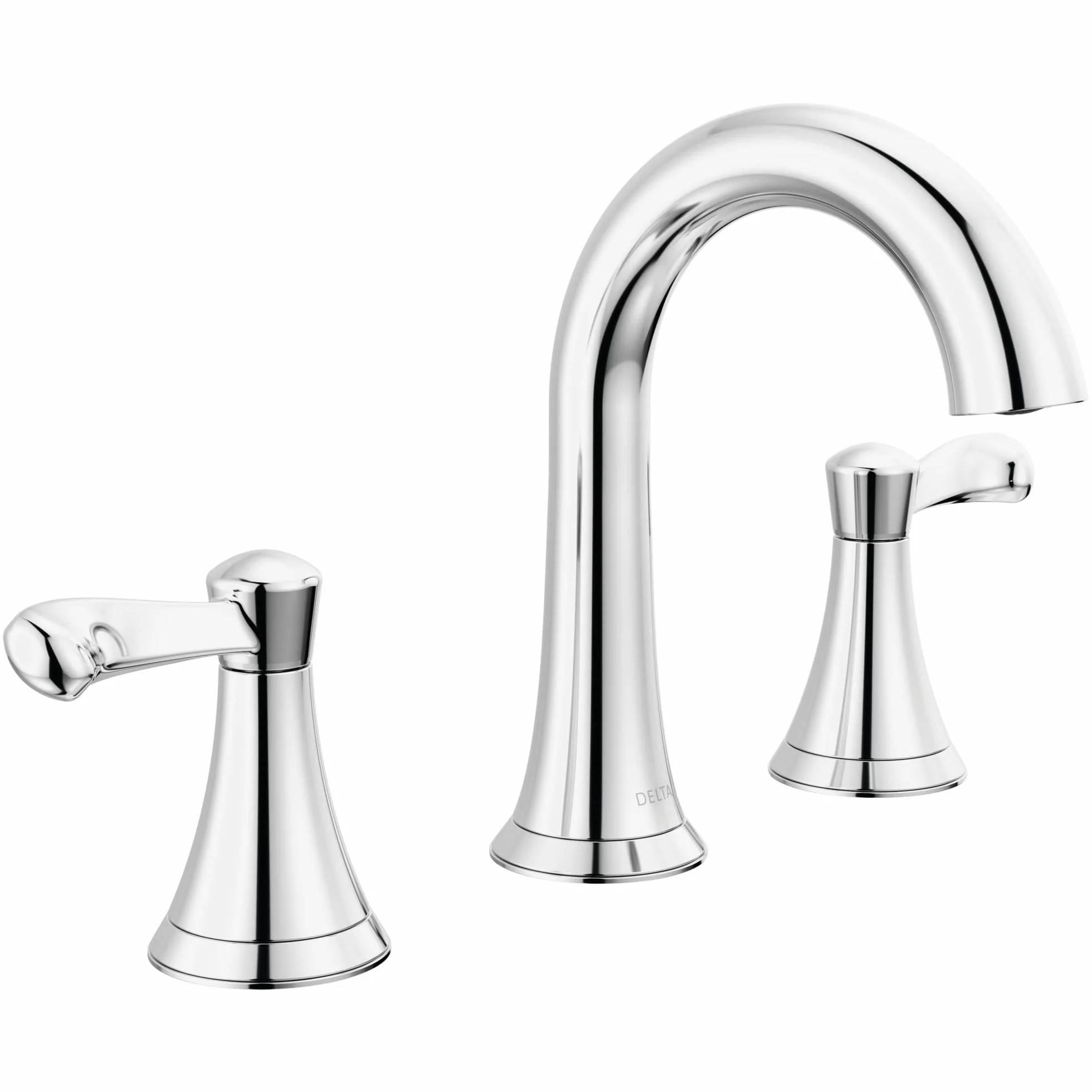 Delta Esato 35897LF 35897LF szeroko rozpowszechniona bateria łazienkowa, chromowana bateria umywalkowa, 3 otwory, zestaw odpływowy w zestawie, z etykietą WaterSense