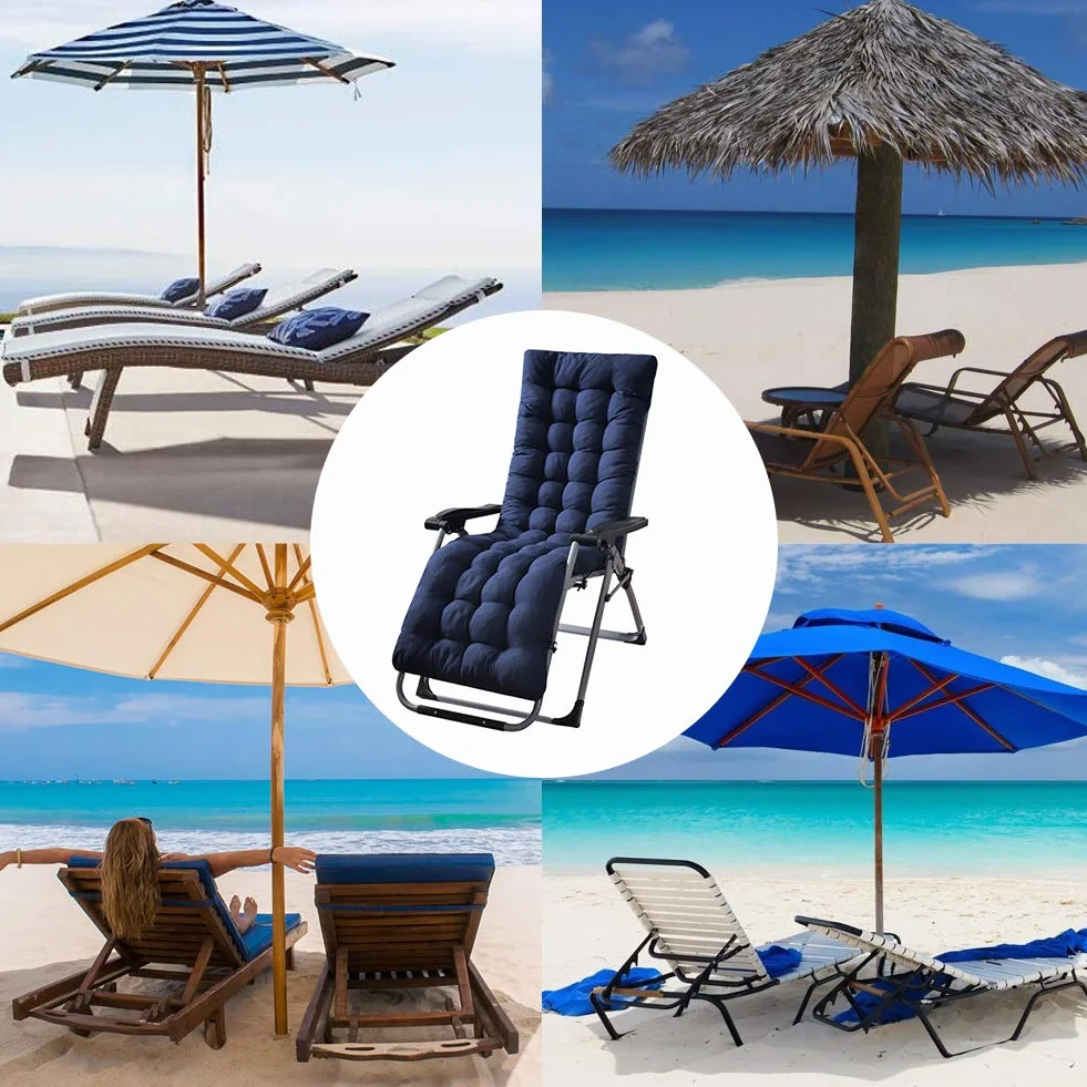Poduszka do Patio Chaise Lounge Soft Sun Lounger na zewnątrz i wewnątrz