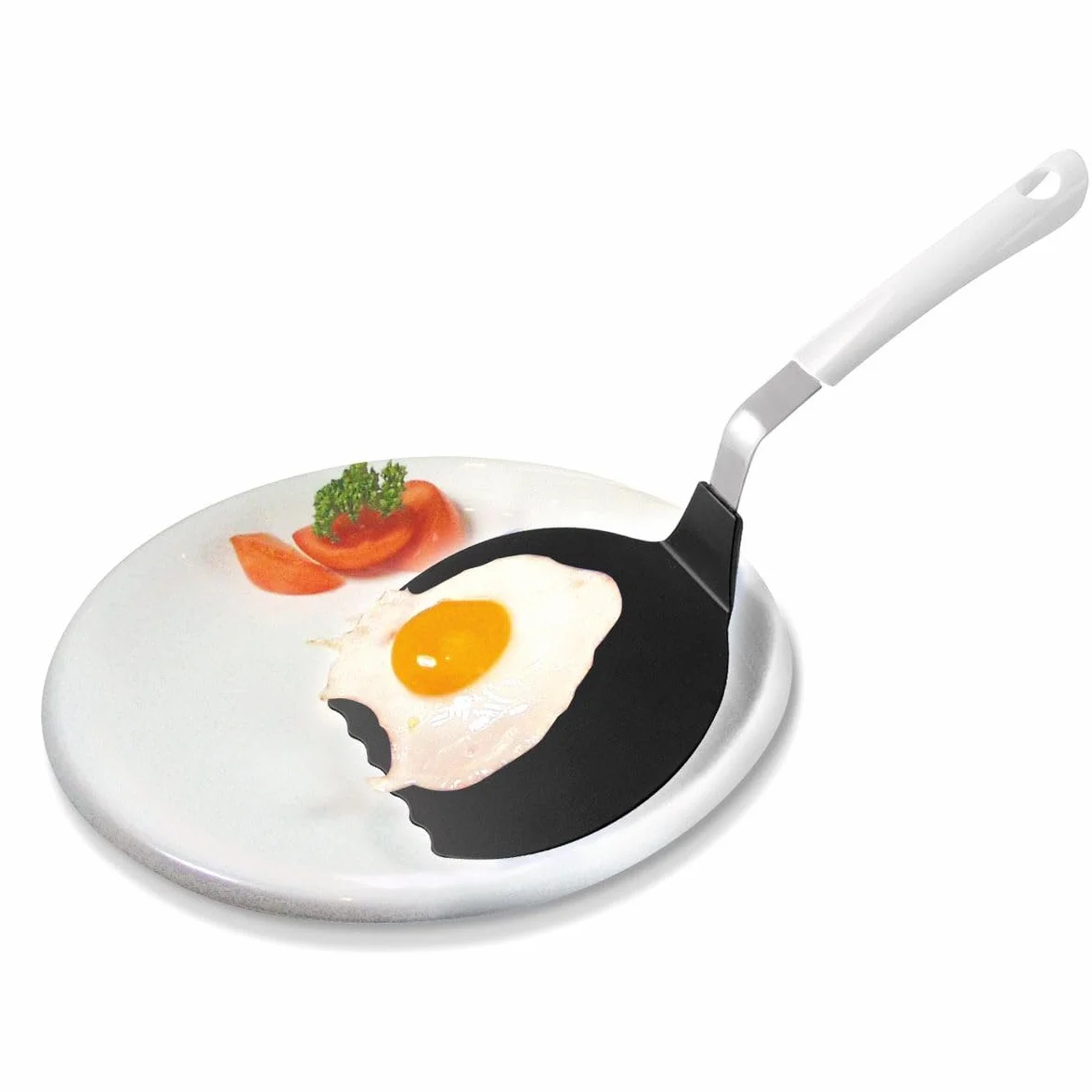 Fackelmann Łopatka do omletów 34,5 cm ARCADALINA Crepewender z tworzywa sztucznego biały srebrny czarny