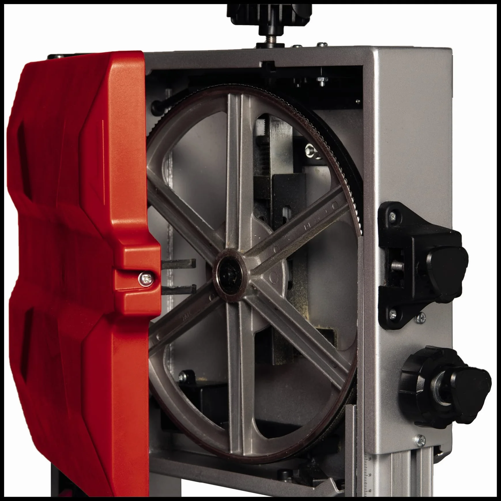 Einhell Piła taśmowa TC-SB 245 L (400 W, maks. prędkość piły 726 m/min, szerokość przepustu 245 mm, maks. wysokość cięcia 101 mm, nachylony stół do piły, ogranicznik równoległy i kątowy, przyłącze