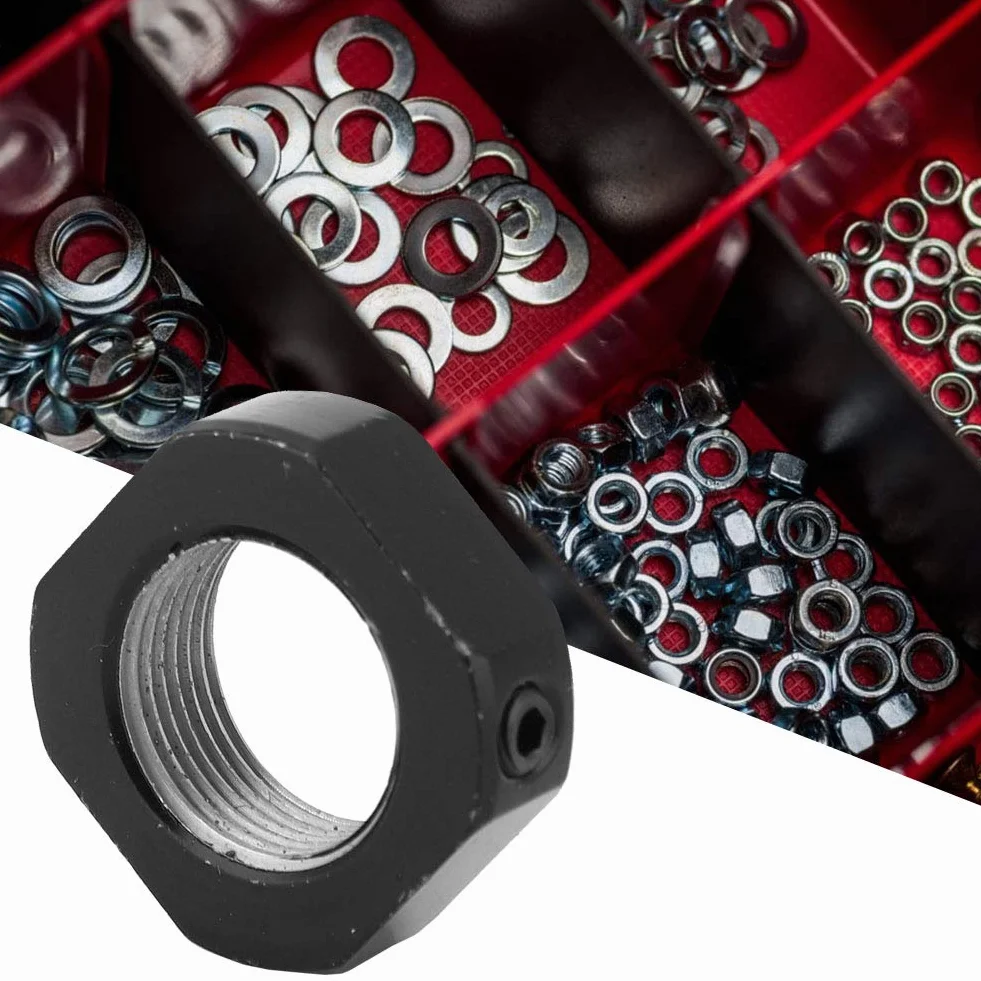 Metalowa nakrętka zamkowa wysoka dokładność wbudowana mosiężna podkładka śruby kulowe akcesoria (M12 x 1 mm)