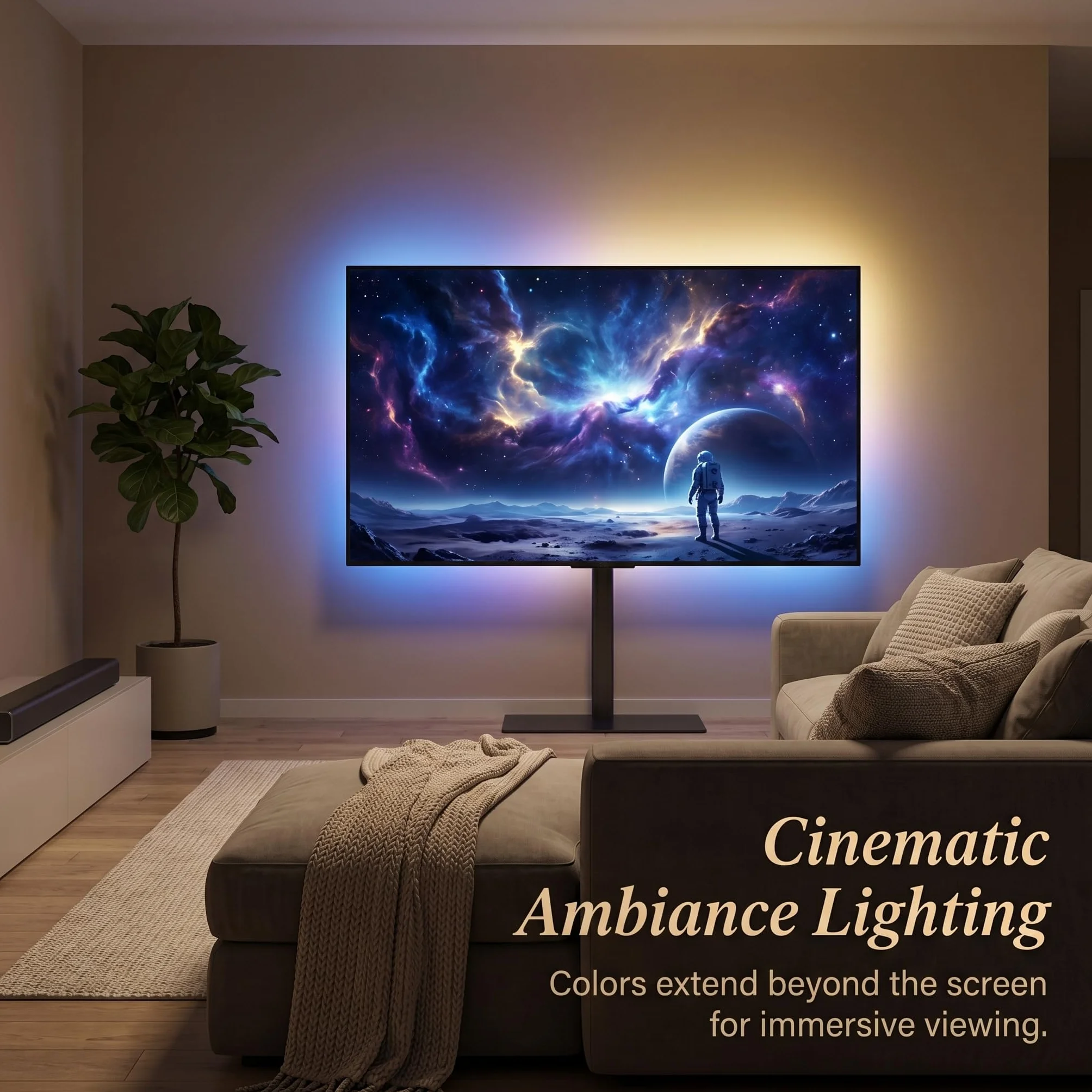 Monitor Podświetlenie LED do komputera Taśmy LED Światła Rytm muzyki Dynamiczne światło lampy Synchronizacja za monitorem Oprogramowanie Sterowanie kolorami Tryb dynamiczny do (27 cali)