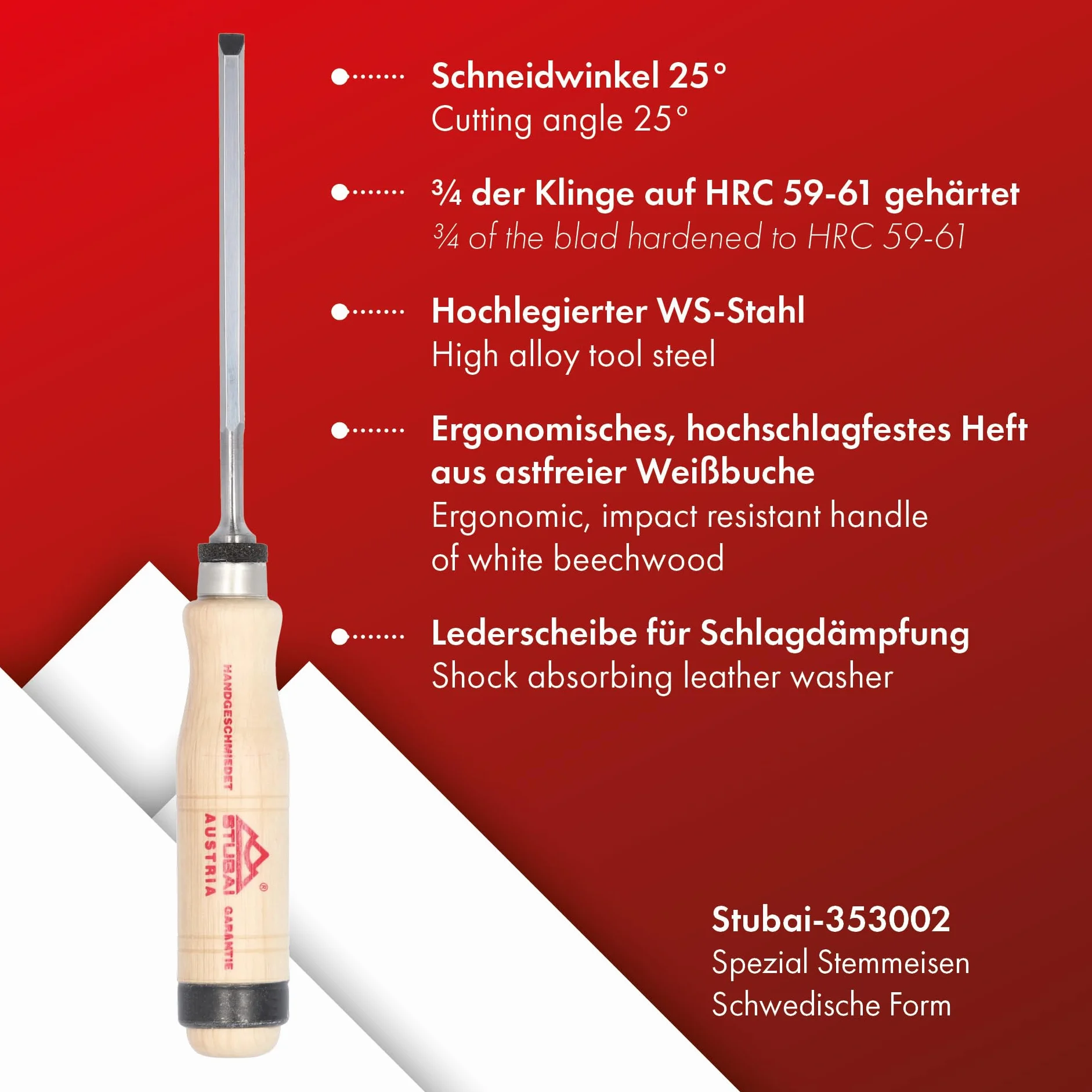 Stubai 353106 Spec. zestaw dłut ktn. 6-częściowy
