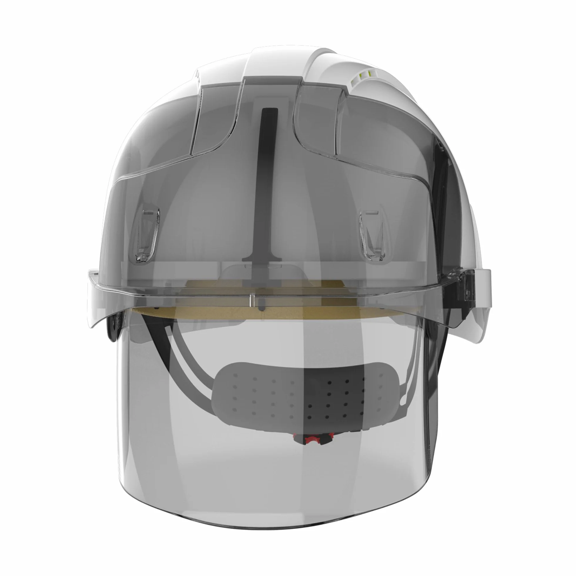JSP Kask EVO VISTAshield Wentylowany Biały/Smk - Koło Zapadkowe