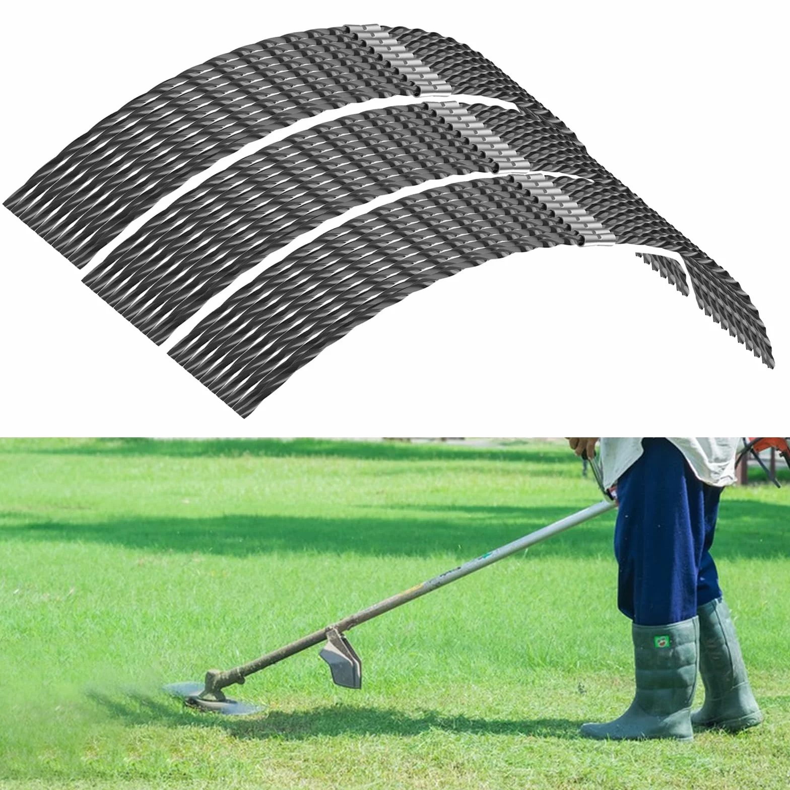 Bosch F016800431 Linia do przycinania, żyłka do trawy 37 cm × 3,5 mm, 20 sztuk