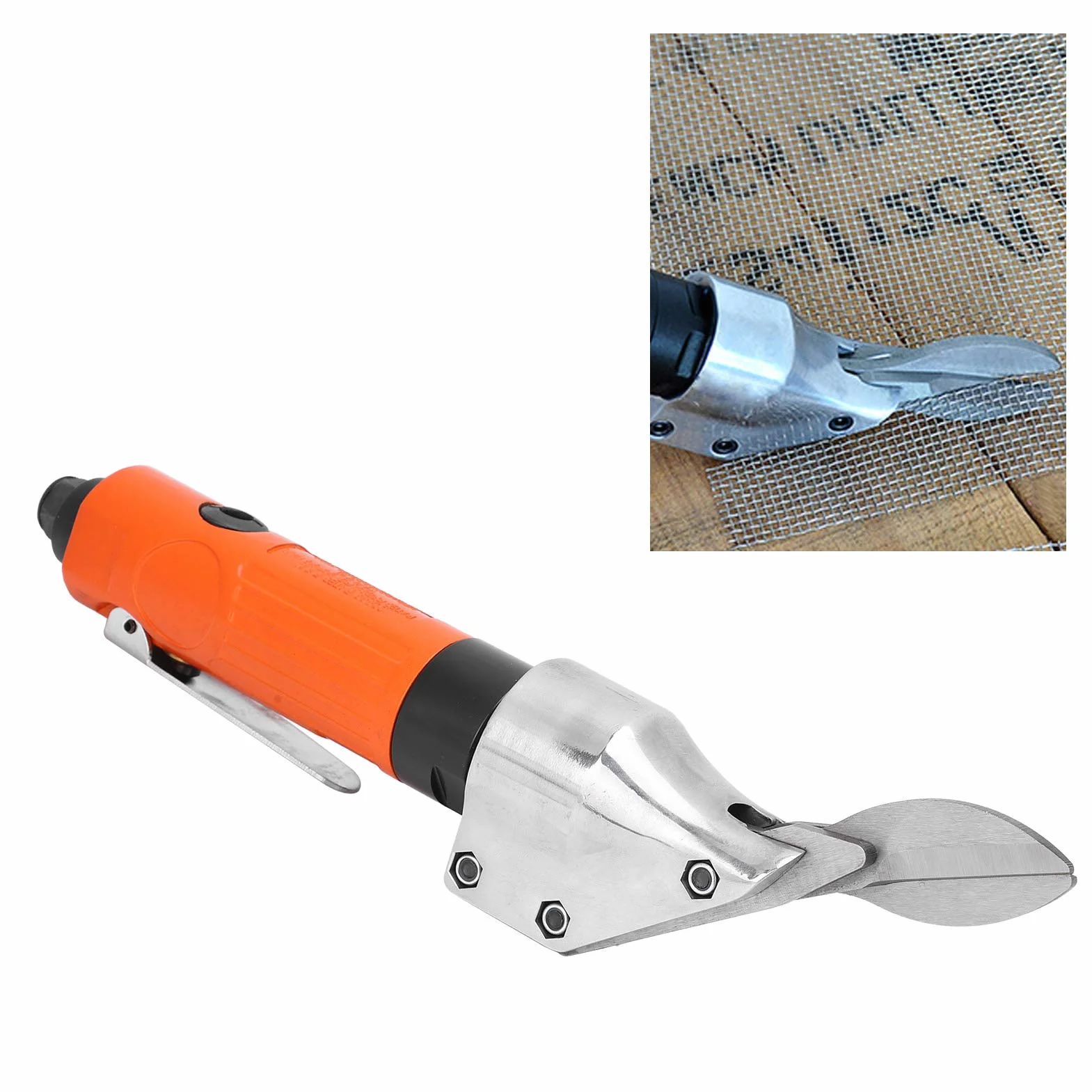 Nożyce do Metalu, Nożyce Pneumatyczne 1/4 Cala Nożyce do Metalu do Cięcia Blachy Nożyce do Cięcia Blachy 22000 Obr./min Pneumatyczne Nożyce do Metalu Stalowe Nożyczki z Prostym