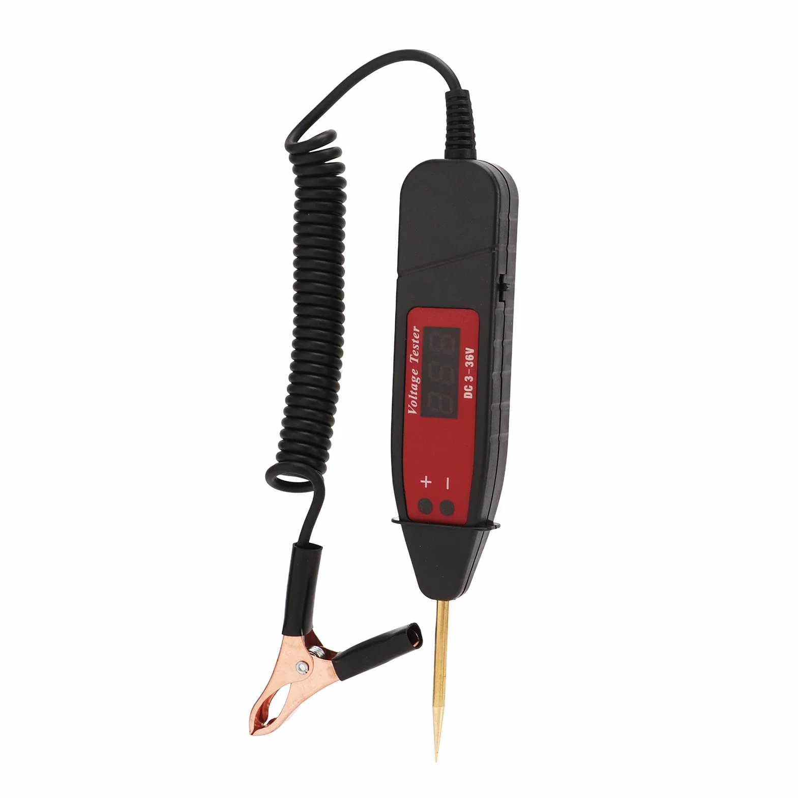 Narzędzie do Naprawy Samochodów Samochód Tester Obwodów Elektrycznych Pen Lcd Cyfrowy Wyświetlacz Sonda Napięciowa Detektor Dc3-36V do Konserwacji Pojazdu