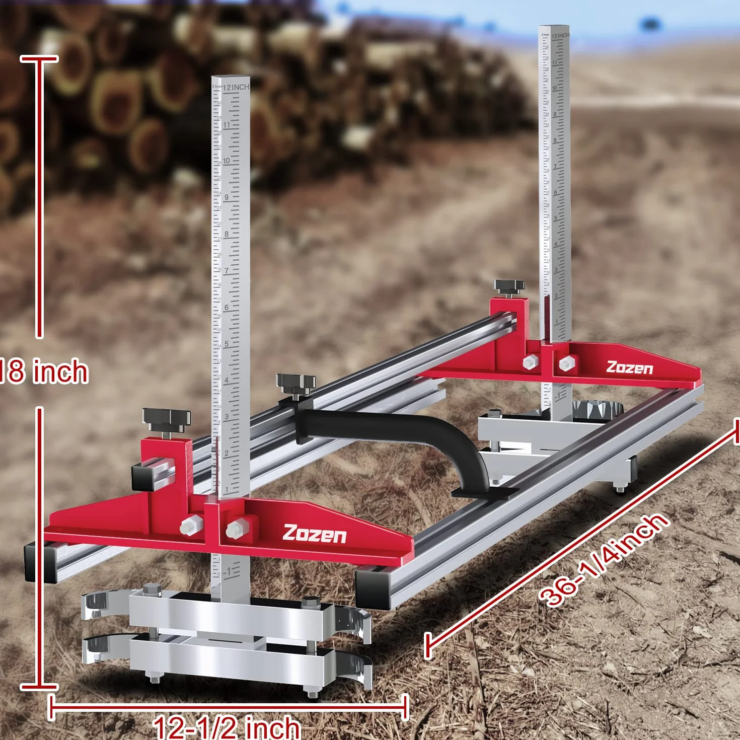 Zozen Chainsaw Mill 14 – 36 łańcuchowe warzywa do piły łańcuchowej, elastyczny system prowadnic tnących dla budowniczych i stolarzy