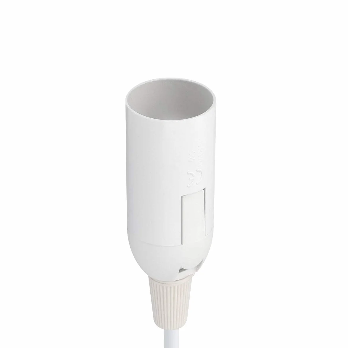 kwmobile Oprawa lampy E14 z przełącznikiem – oprawka E 14 biała z kablem sieciowym 3,5 m – zawieszenie lampy wiszącej