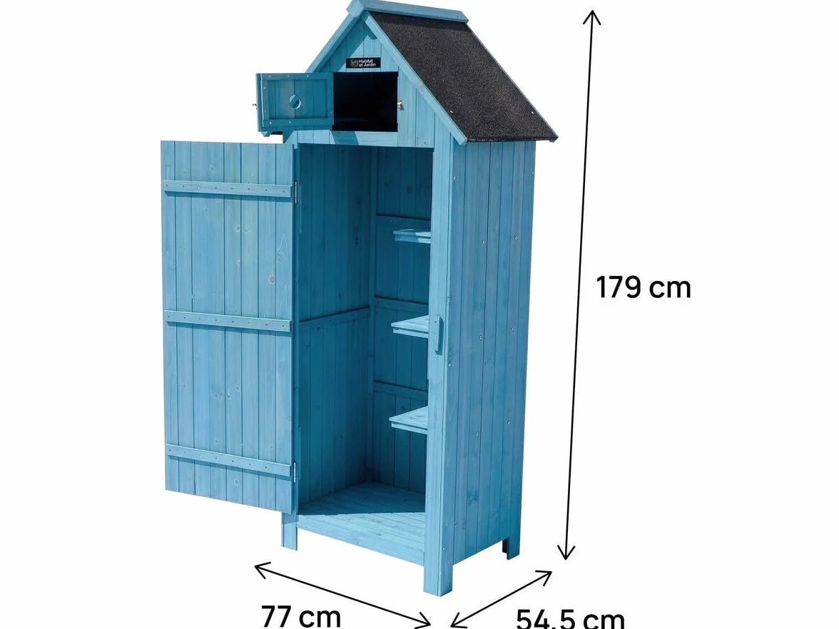 Szafa ogrodowa Cabanon 77 x 54.5 x 179 cm Błękitna