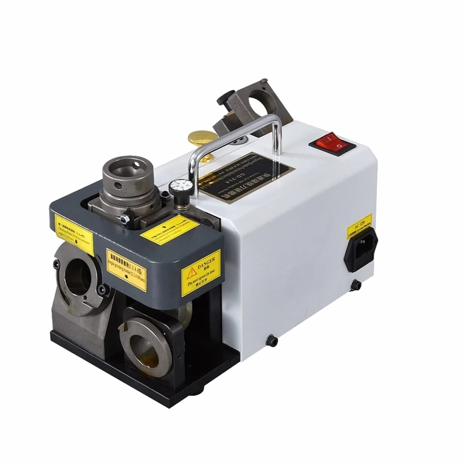 Przenośny GD-314 frez szlifierka narzędzia z węglików spiekanych 3-14mm ostrzałka do wierteł frez szlifierka 300W Narzędzie DIY(GD-314 220)