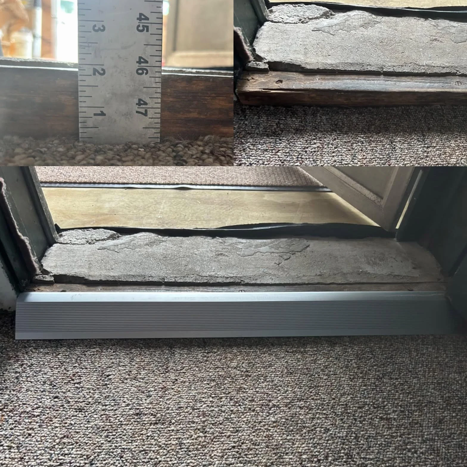 10 cm listwa przejściowa do podłogi z drewna do płytek, reduktor progów 91 cm, metalowa listwa przejściowa, listwa przejściowa podłogowa o szerokości 10 cm, łatwa w instalacji, do drzwi wózków