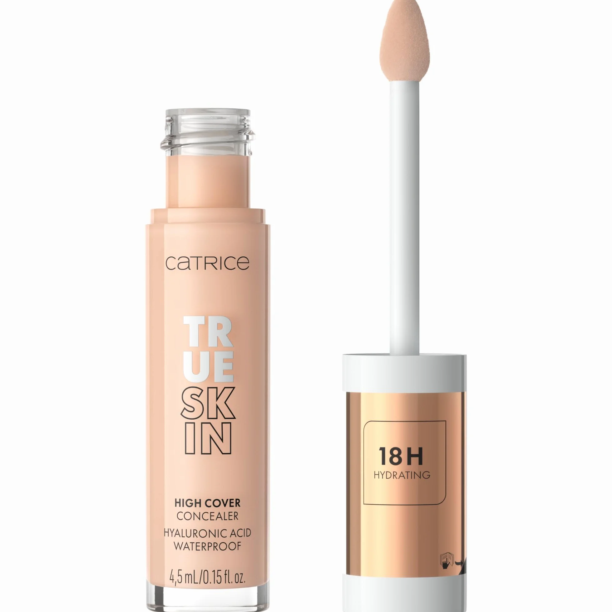 Catrice Korektor True Skin High Cover, zapobieganie wypryskom, nawilżanie, długotrwały, naturalny, matowy (4.5ml)