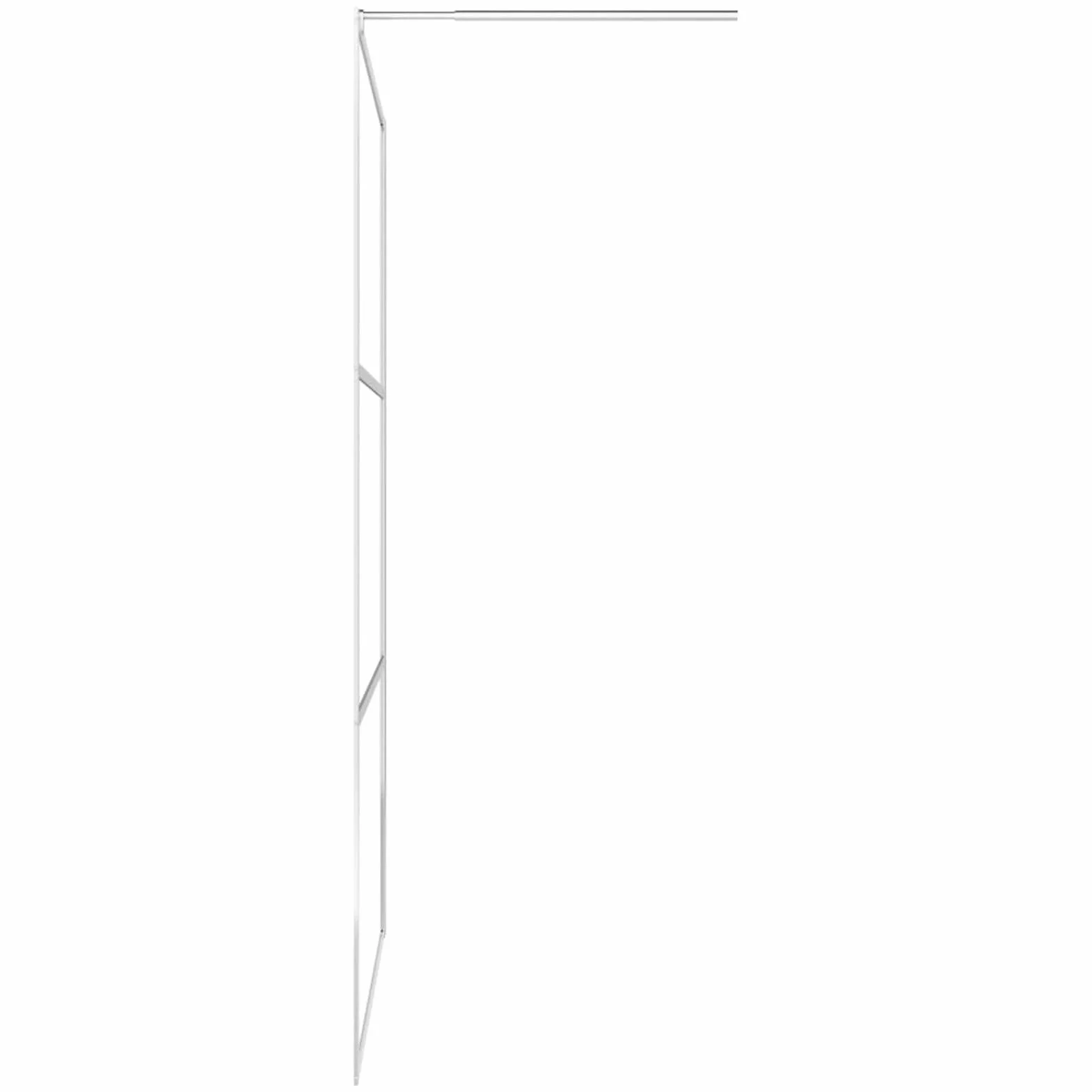 Ściana prysznicowa z półmatowym szkłem ESG 90 x 195 cm - nad wanną kabiną prysznicową w ramie drzwi hartowane bezpieczne przezroczyste szkło panel łazienka ekrany łazienkowe