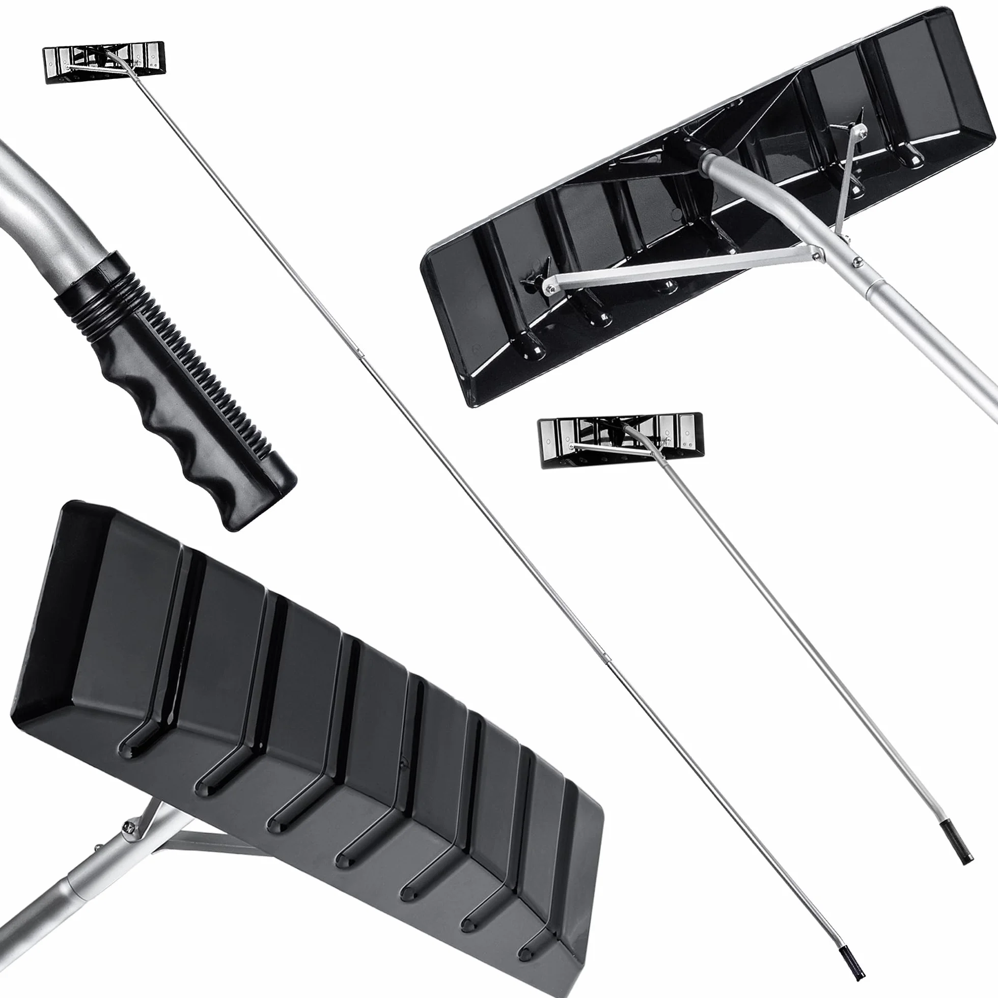 KADAX Odśnieżarka dachowa teleskopowa aluminiowa 180-473 cm