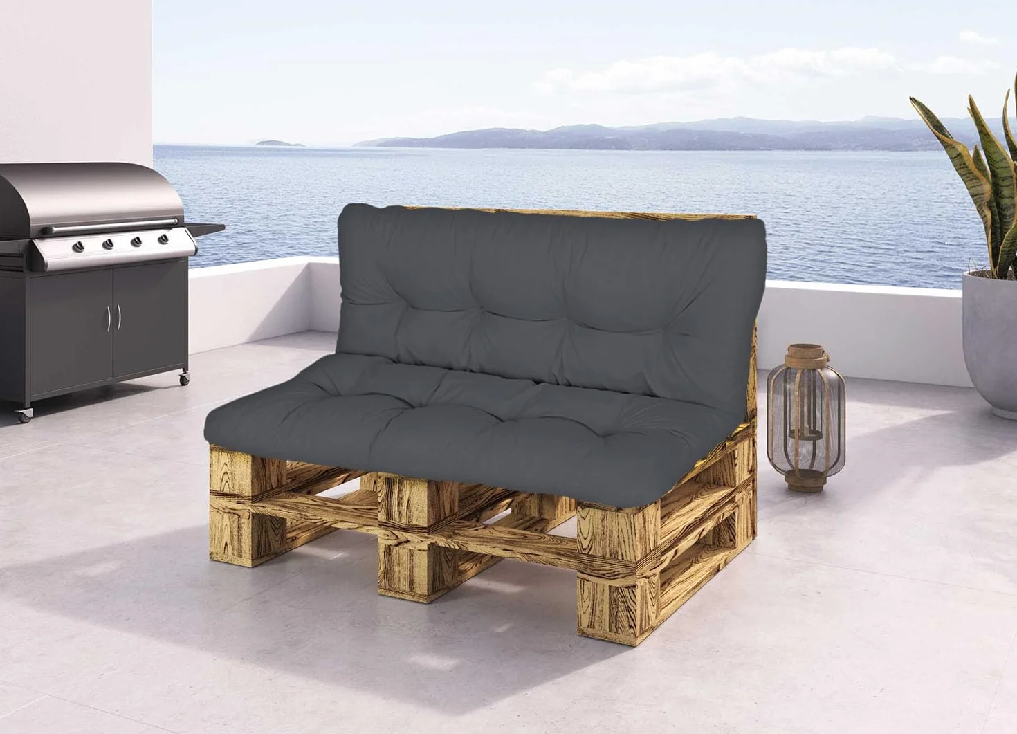 Nakładka na huśtawkę ogrodową Hollywood 100x50x50 cm 2 poduszki zielona