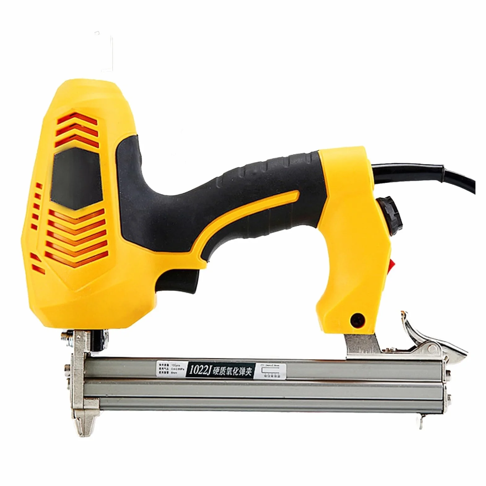 Pistolet do gwoździ 2300W elektryczny pistolet do gwoździ U gwoździarka zszywacz zszywacz do drewna zszywacz do mebli elektronarzędzia do baterii do warsztatu i domu