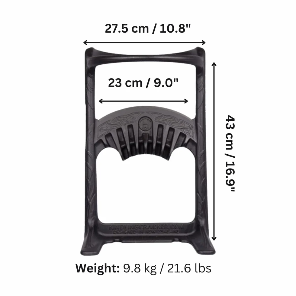Kindling Cracker King Firewood Splitter With Hammer, Cover & Firelighters