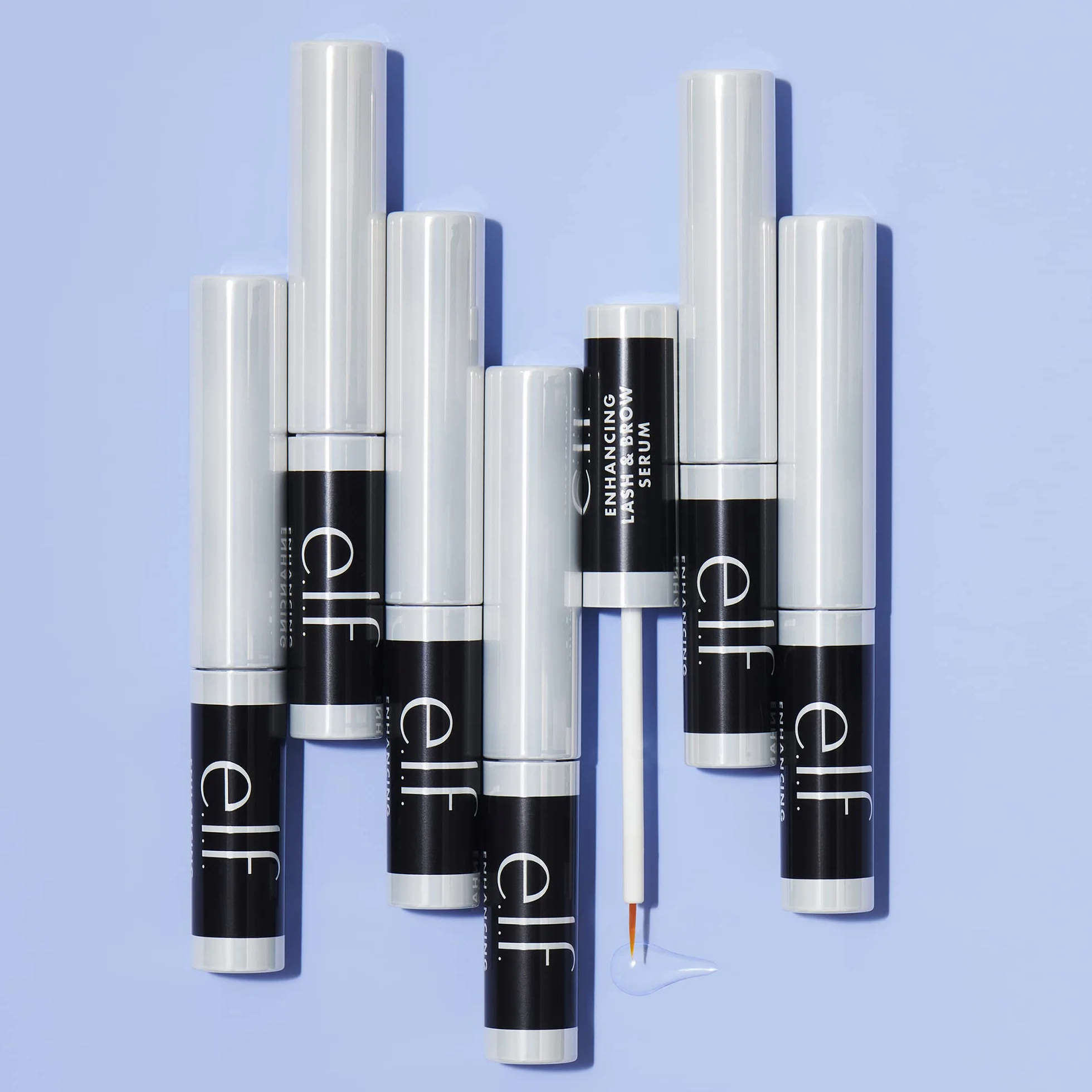 e.l.f. Serum do rzęs i brwi, wspomaga dłuższe rzęsy i brwi, formuła pielęgnacyjna, wegańska i nietestowana na zwierzętach, 3,5 ml