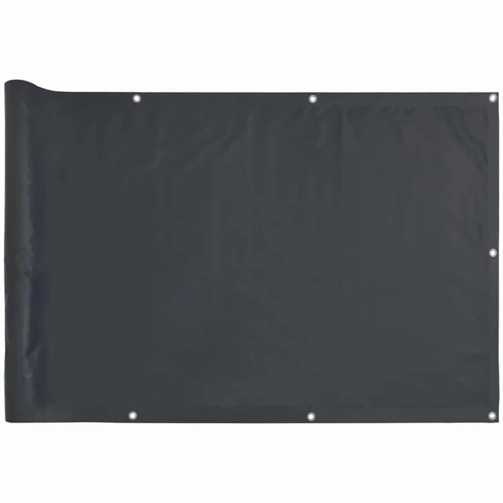 vidaXL Osłona na ogrodzenie, antracytowa, 600x120 cm, PVC, osłona na płot, osłona na panel ogrodzeniowy, mata ogrodzeniowa, osłony na płot