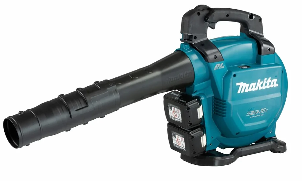 Makita DUB363PT2V akumulatorowa dmuchawa do liści/odkurzacz 2 x 18 V/5,0 Ah, 2 akumulatory + ładowarka z podwójną ładowarką