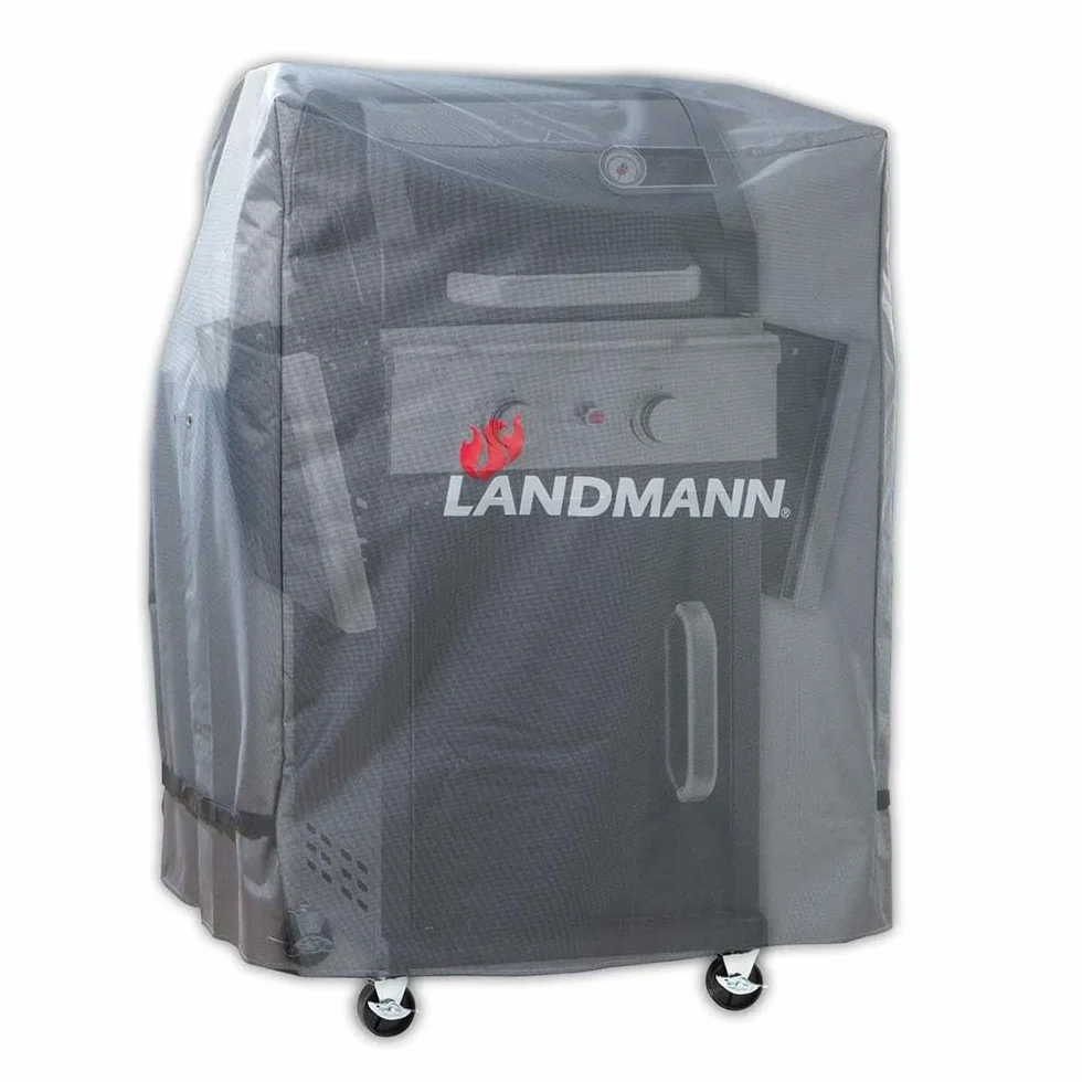 LANDMANN Pokrowiec ochronny na grilla wodoszczelny odporny na UV M szary 60 x 80 cm