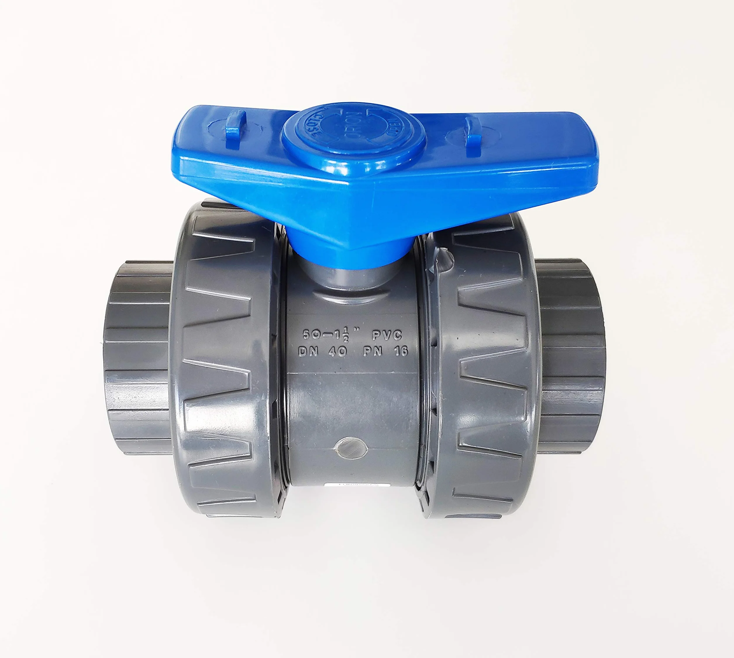 Zawór model 2020 Interplast 50 mm klej podwójny union zdejmowany 5 cm/50 mm PN16 PVC ciśnienie basenu